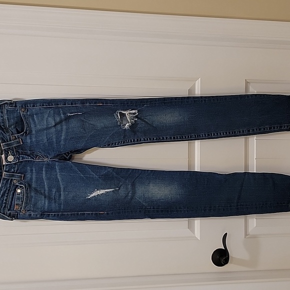 True Religion Distressed Skinny Low Rise Jeans Size 29 - Picture 11 of 11